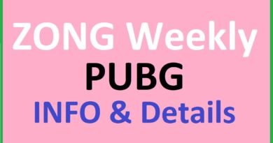 Zong Weekly PUBG Package