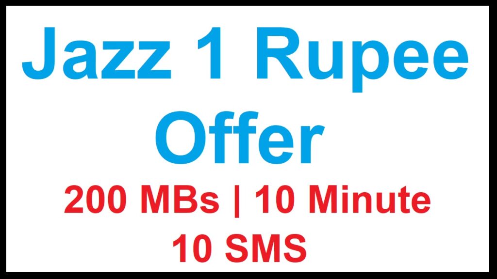 Jazz 1 Rupee Package
