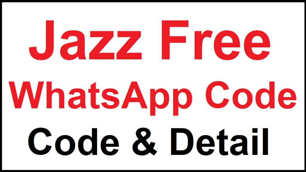 Jazz Free WhatsApp Offer Code