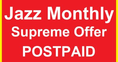 Jazz Postpaid Monthly Supreme