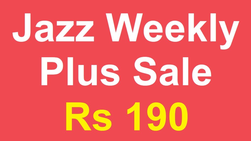 Jazz Weekly Plus Sale
