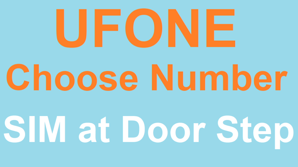 Ufone Choose Number Page