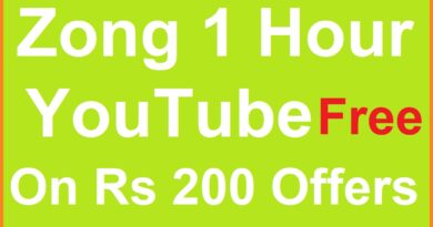 Zong Free YouTube 1 Hour