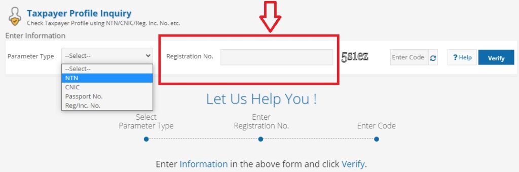 Provide Registration Number NTN