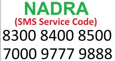 Nadra SMS Tracking & Verification