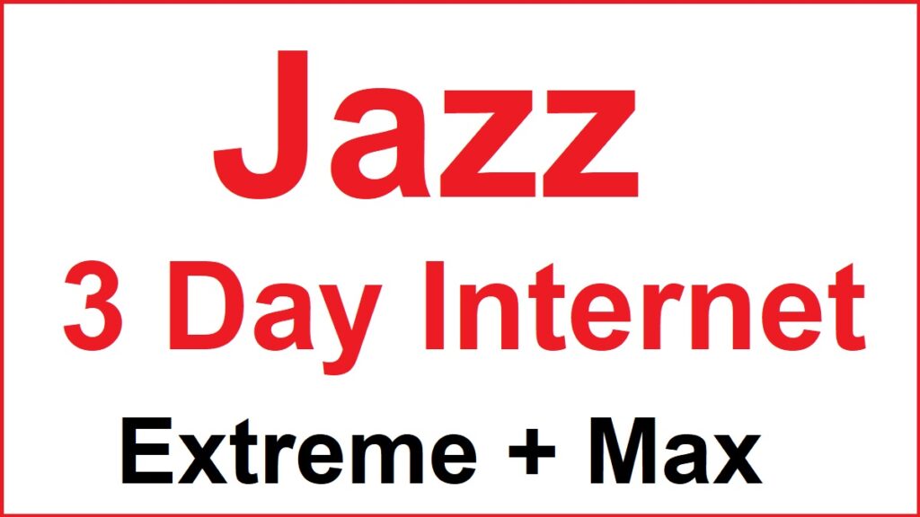 Jazz 3 Day Internet Package