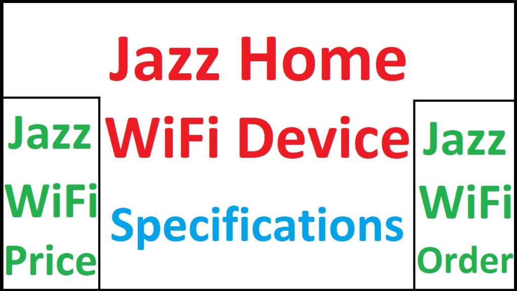 Jazz Home WiFi Details