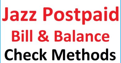 Jazz Postpaid Balance Check