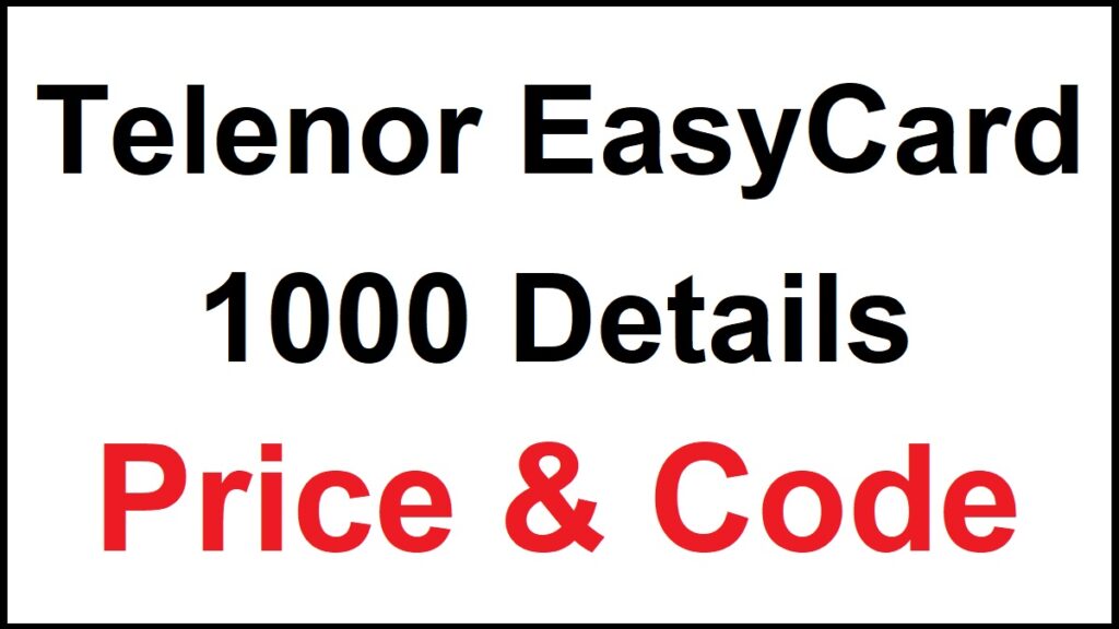 Telenor Easy Card 1000