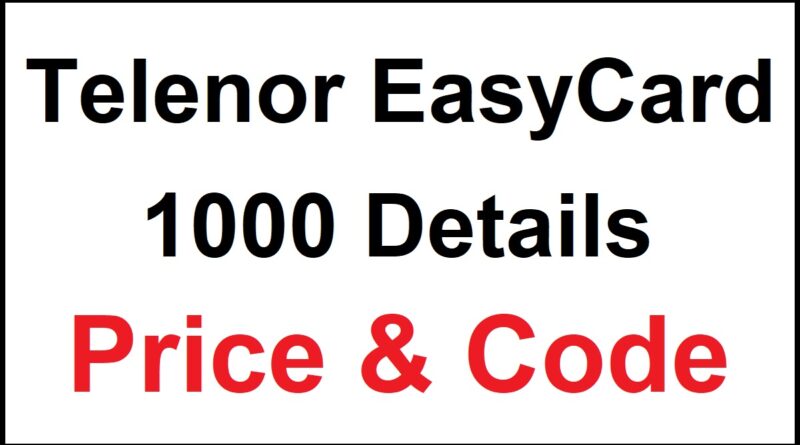 Telenor Easy Card 1000