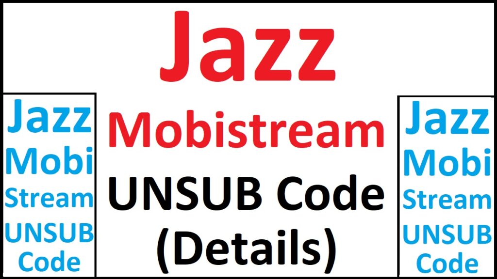 Jazz Mobistream Unsubscribe