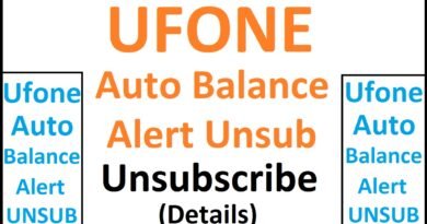Ufone Auto Balance Alert Unsubscribe