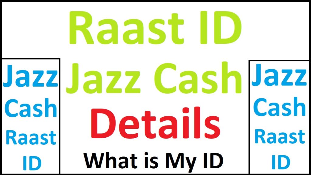 Raast ID Jazz Cash details