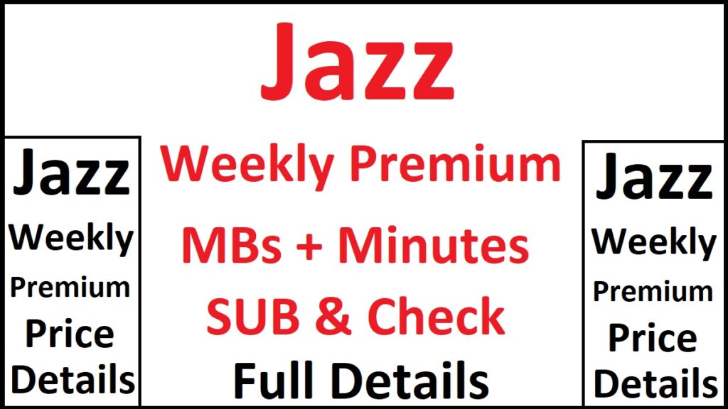 Jazz Weekly Premium Details