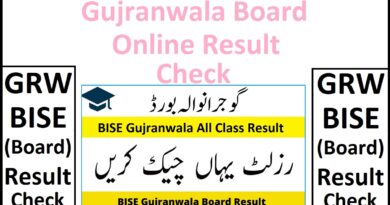 Gujranwala Board Result Check