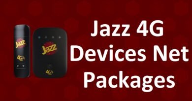 Jazz 4G Device Packages Jazz WIFI and MIFI Internet
