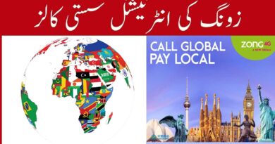 Zong International Call Packages