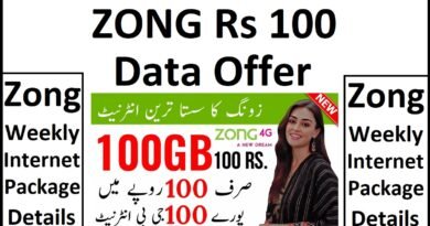 Zong Weekly Internet Rs 100