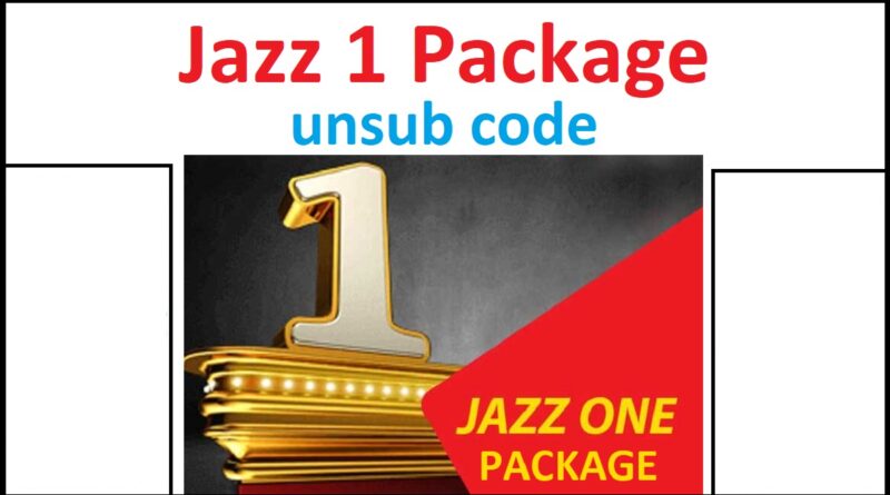 Jazz One Package Unsubscribe Code