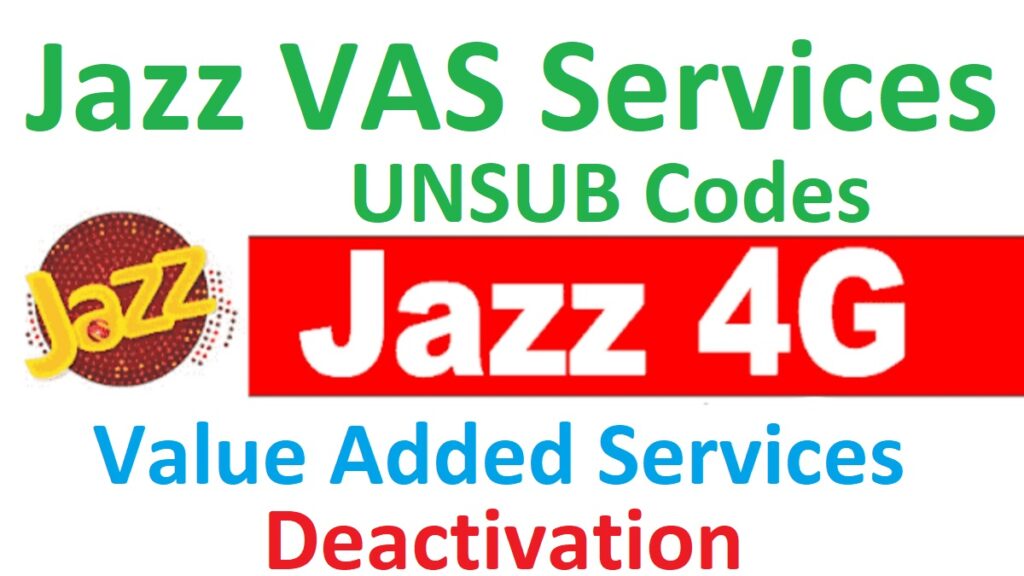 Jazz VAS Services Unsubscribe
