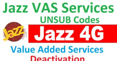 Jazz VAS Services Unsubscribe