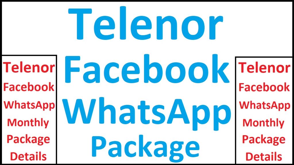 Telenor Whatsapp Facebook Package