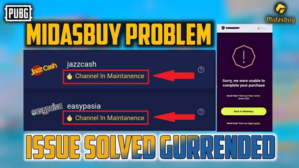 Midasbuy Channel in Maintenance