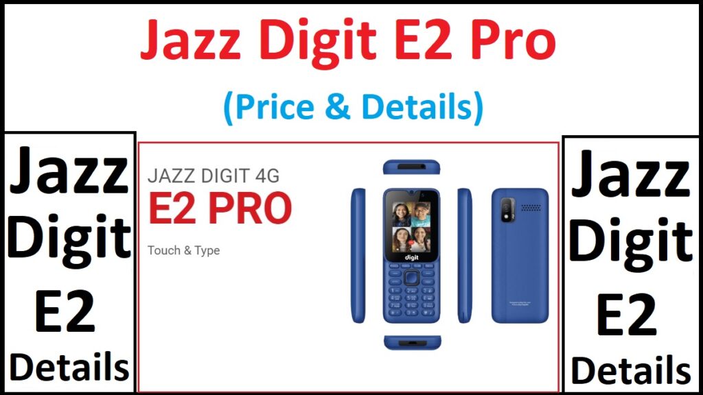 Jazz Digit 4G E2 Pro Price