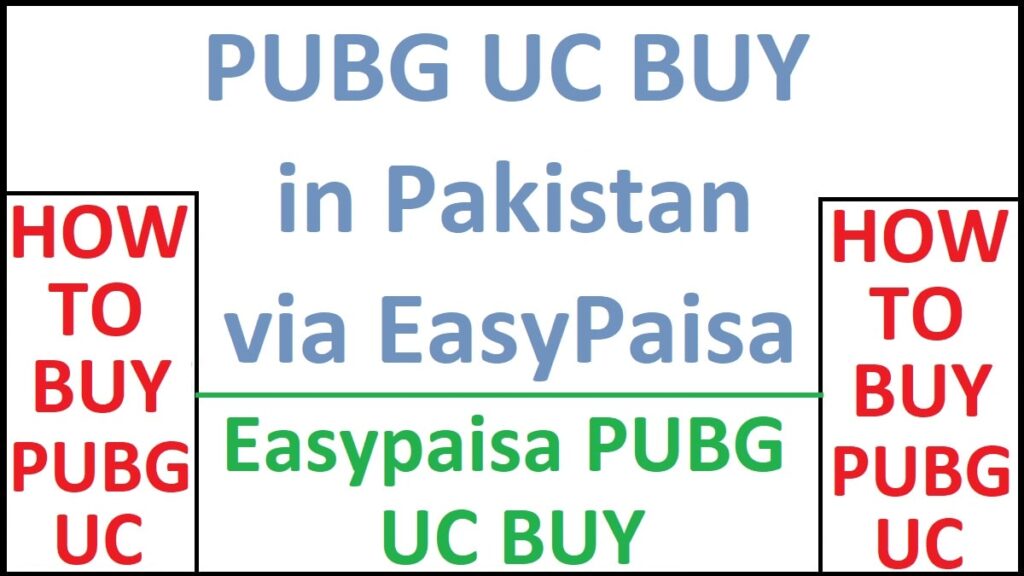 PUBG UC Through Easypaisa online details