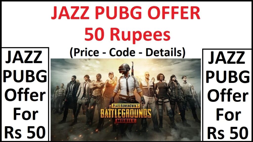 Jazz PUBG Offer 50 Rupees