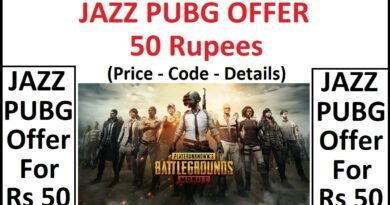 Jazz PUBG Offer 50 Rupees