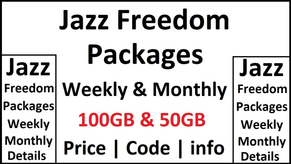 Jazz Freedom Packages Weekly & Monthly