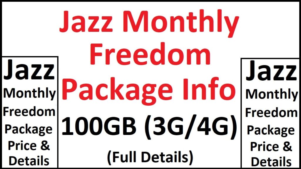 Jazz Monthly Freedom Package 100GB