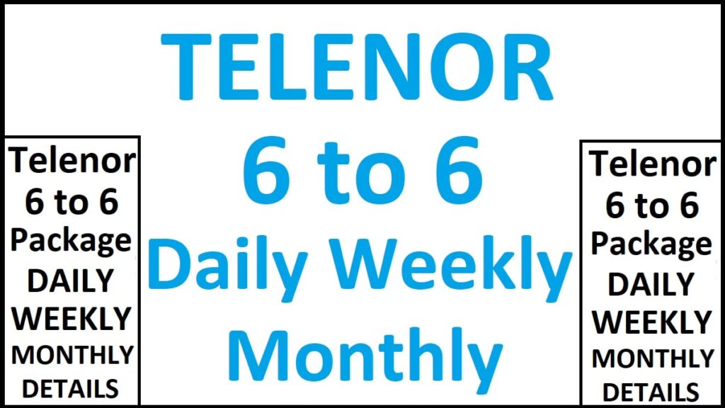 Telenor 6 to 6 Bundle