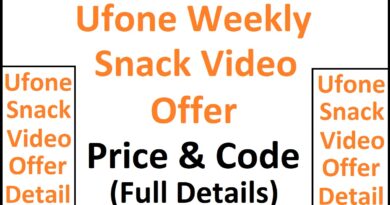 Ufone Weekly Snack Video Offer Details