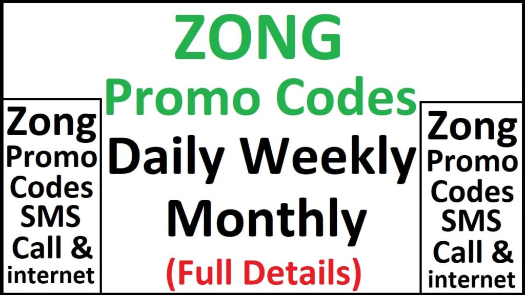 Zong Promo Codes
