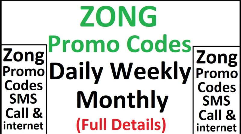 Zong Promo Codes