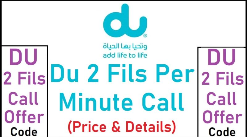 Du 2 Fils Per Minute International Call Offer