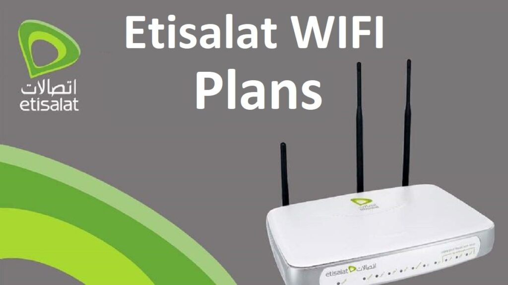 Etisalat WIFI Plans
