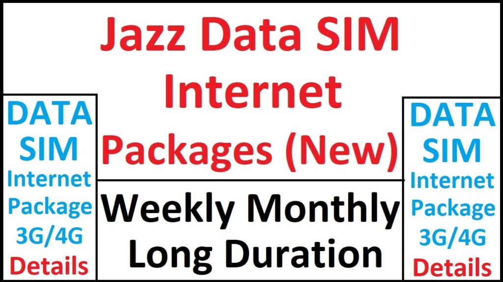 Jazz Data SIM Packages