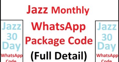 Jazz Monthly WhatsApp Package at 30 Rupees