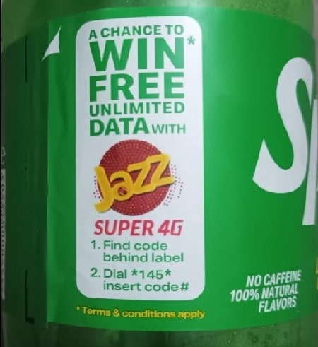 Sprite bottle internet code