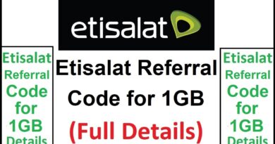Etisalat Referral Code for 1GB Data