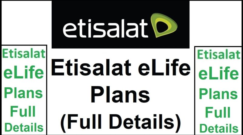 Etisalat eLife Plans