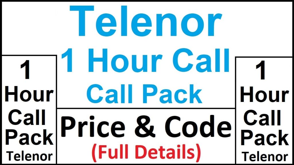 Telenor 1 Hour Call Package Code