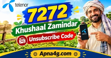 Telenor 7272 Khushaal Zamindar Unsubscribe Code
