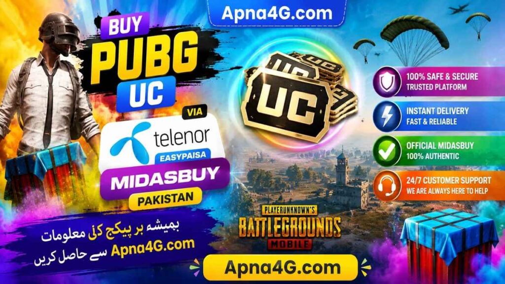 Buy PUBG UC Via Telenor Details