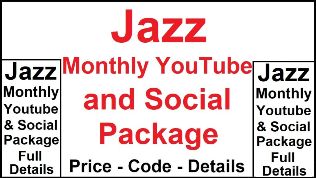 Jazz Monthly YouTube and Social Package Code