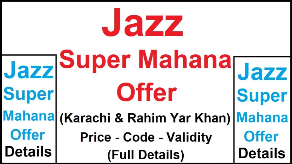 Jazz Super Mahana Offer