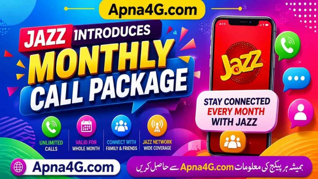 Jazz Monthly Call Package at 65 Rupees